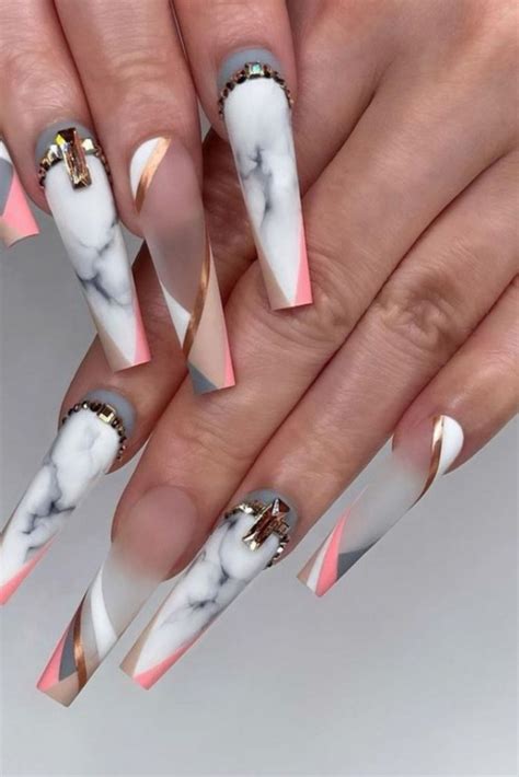 acrylic coffin fall nail designs|unique coffin nail designs.